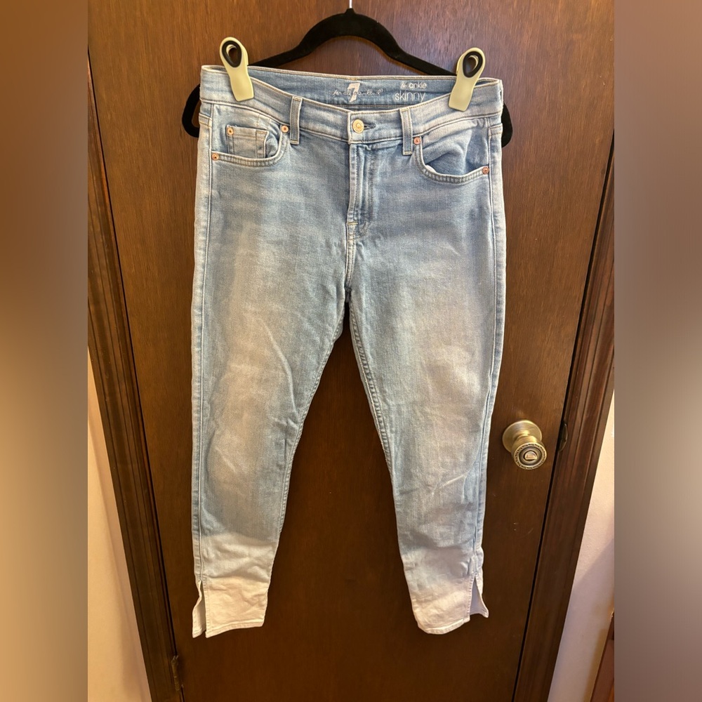 7 for all mankind, the ankle skinny